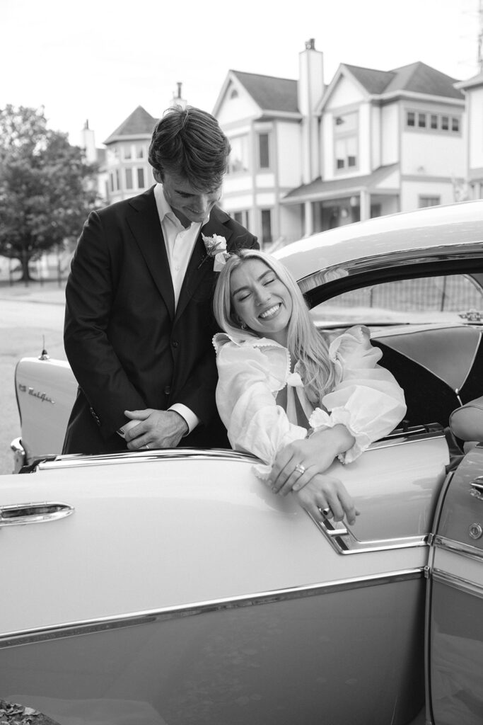 St. Louis wedding photographer, Shrine of St. Joseph wedding, documentary wedding photographer, St. Louis elopement photographer, intimate wedding inspiration, vintage car elopement 
