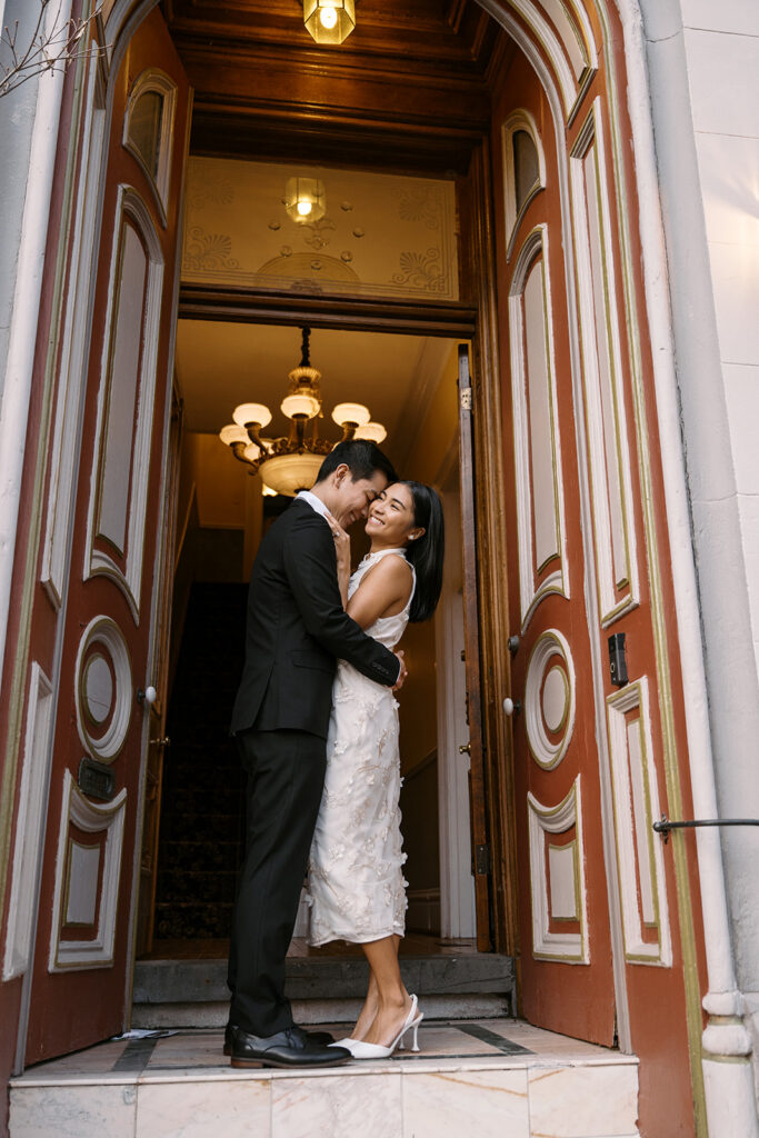 historic home wedding elopement, lafayette square wedding