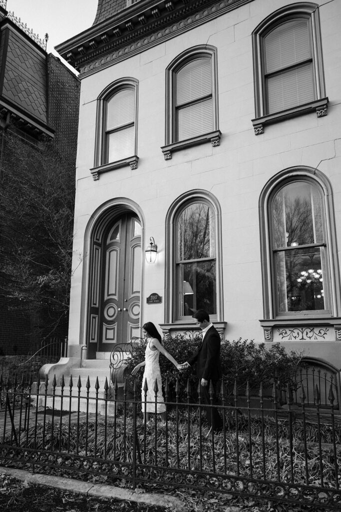 elopement photography in st. louis, wedding in lafayette square