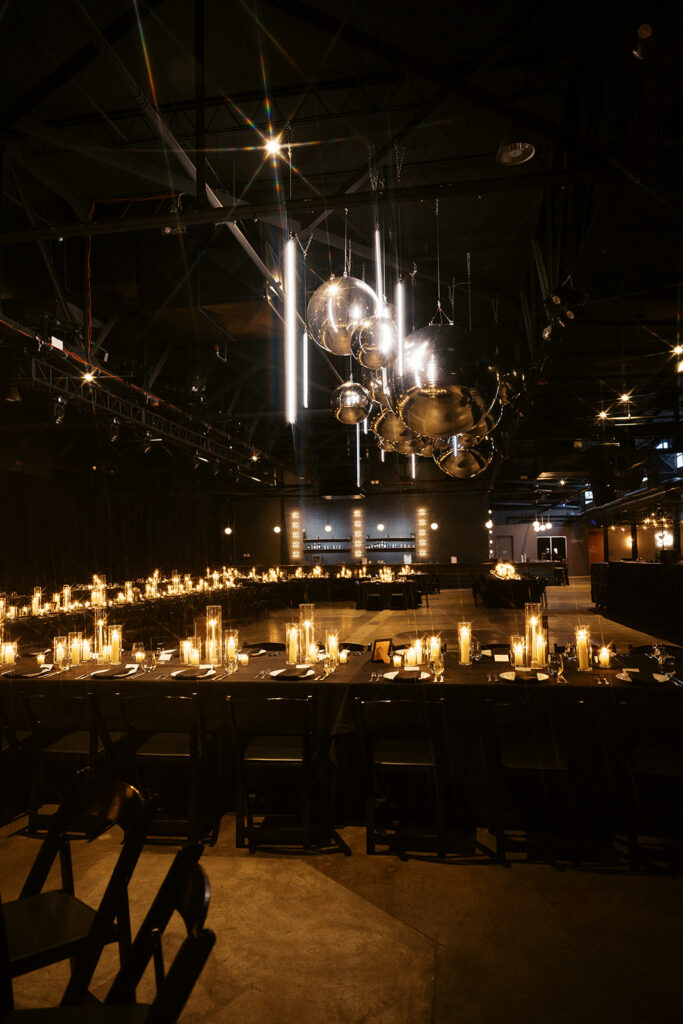 hawthorn st louis wedding venue, wedidng reception with candelight