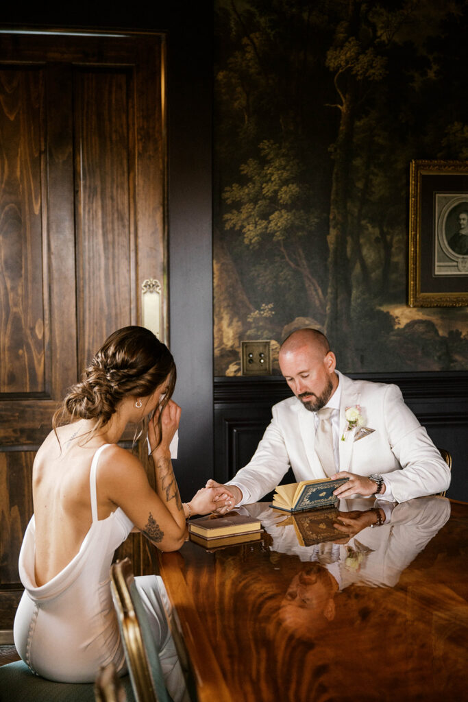 intimate wedding at The Estate Washington